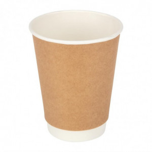 Gobelets Double Paroi Kraft 340Ml - Lot De 500 Fiesta - 1