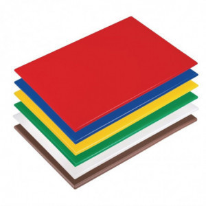 Lot de 6 Planches À Découper Antibactériennes - L 450 x P 300mm Hygiplas - 1