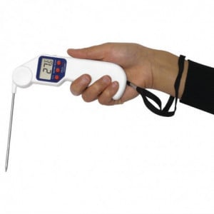 Thermomètre À Sonde Pliable Easytemp Blanc Hygiplas - 3