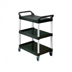 Chariot Utilitaire Compact Noir Rubbermaid - 1