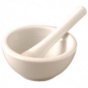 Pilon Et Mortier En Porcelaine  115Mm Vogue - 1
