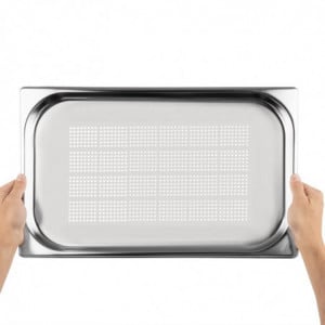 Bac Gastronorme Inox Perforé Gn 1/1 150Mm Vogue - 5