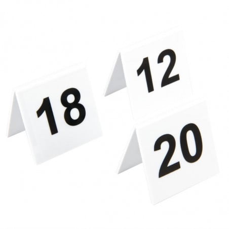 Lot De Numéros De Table En Plastique 11-20 Olympia - 1