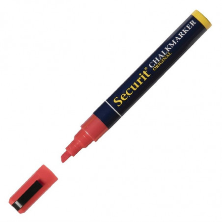 Marqueur Craie 6Mm Rouge Securit - 1 Marqueur Craie 6Mm Rouge Securit - 1