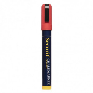 Marqueur Craie 6Mm Rouge Securit - 3