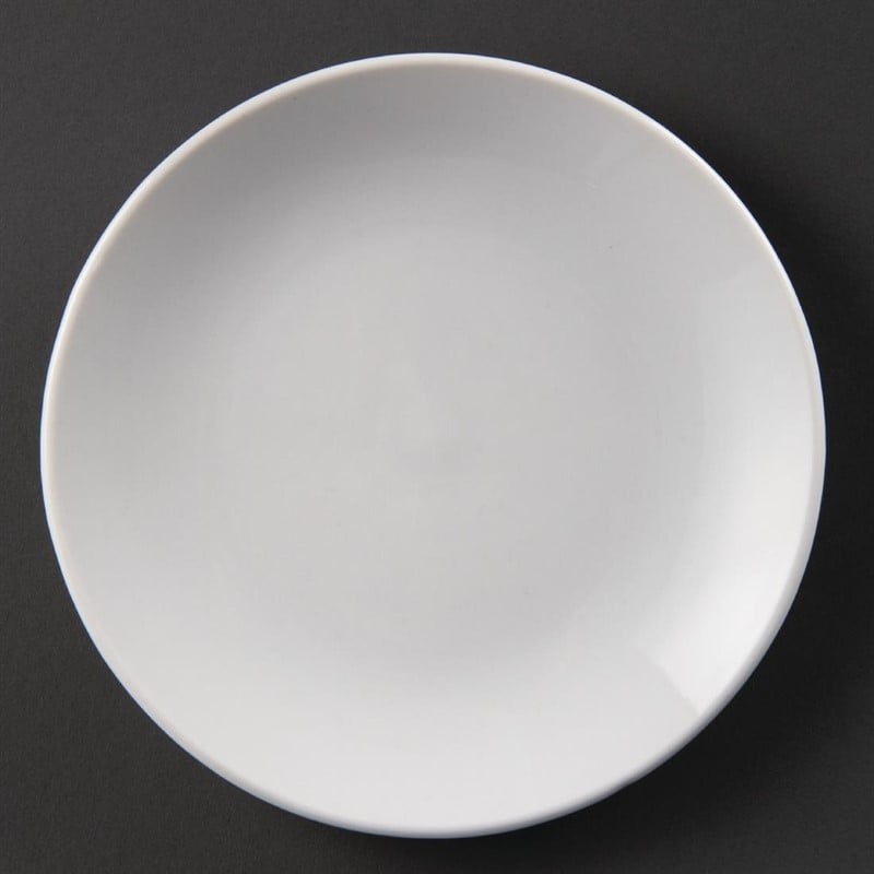 Assiette blanche ronde en céramique 10 pouces – Pilimpikou