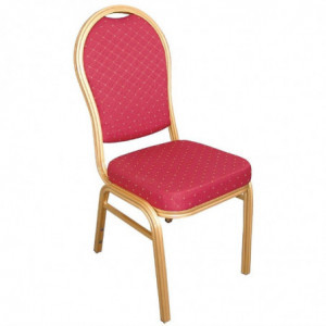Chaise De Banquet Rouge - Lot De 4 Bolero - 1