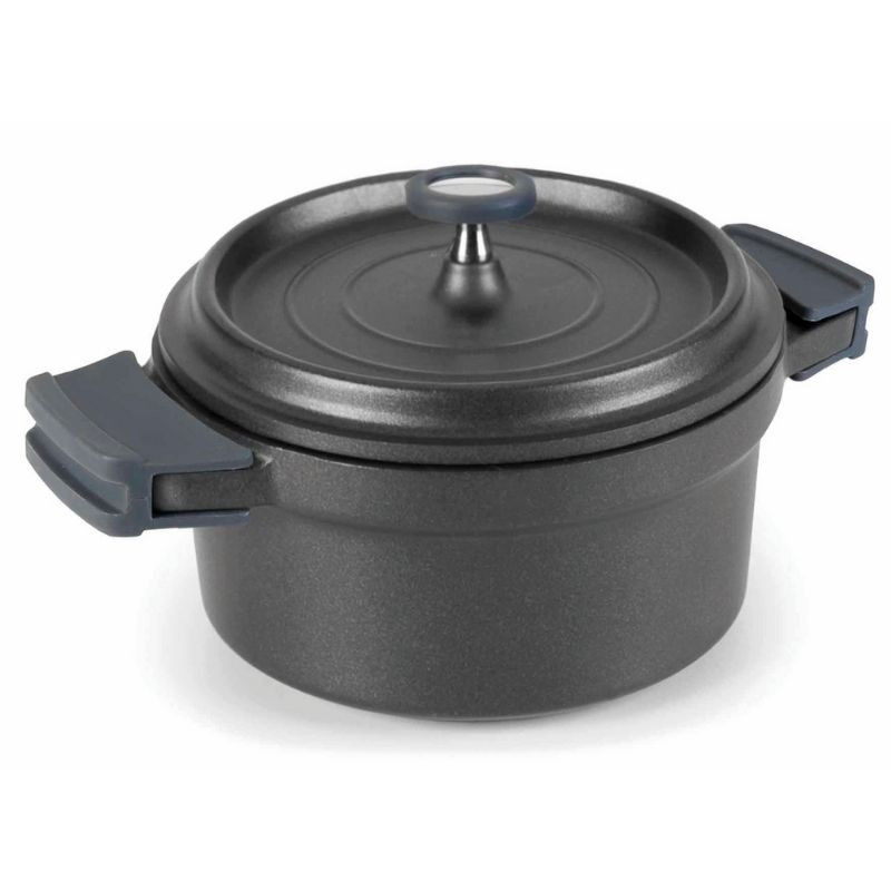 Faitout Ovale LACOR 31 X 25 Cm - Aluminium Fondu Noir, Revêtement Antiadhésif Sans PFOA