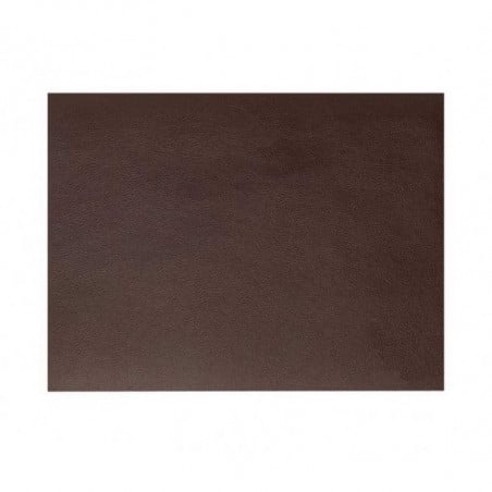 Set De Table Rectangulaire En Cuir Marron Grainé Rinia - 45X30 Cm Lacor - 1