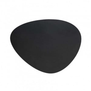 Set De Table En Cuir Oval Anthracite Creta - 45 X 35 Cm Lacor - 1