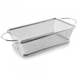 Panier Rectangulaire En Inox Avec Poignée - 21 X 11 Cm Lacor - 1