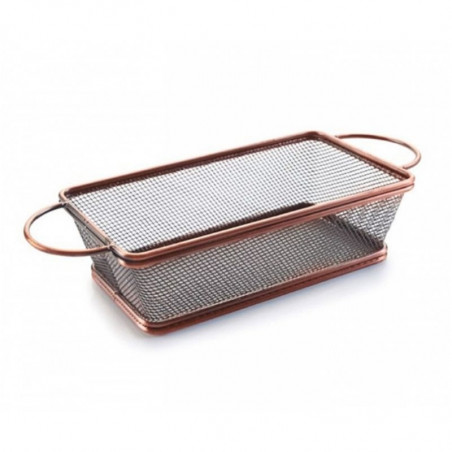 Panier Rectangulaire En Inox Bronze - 21 X 11 Cm Lacor - 1