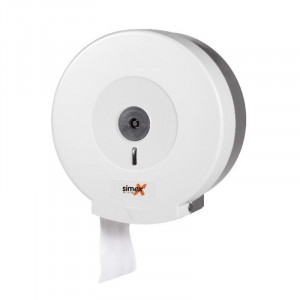 Distributeur de Papier Toilette Blanc pour Bobine 250-300 m FourniResto - 1