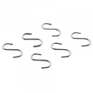 Crochets en Inox pour Penderie Murale - Lot de 6 Lacor - 1