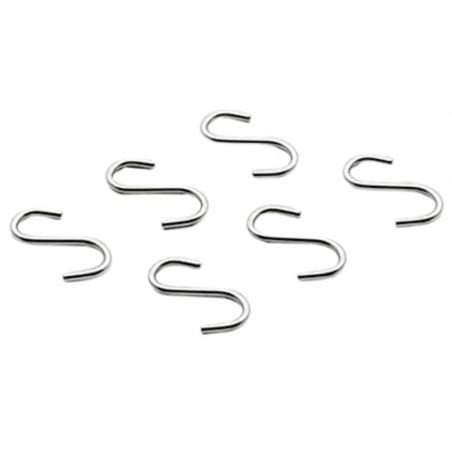 Crochets en Inox pour Penderie Murale - Lot de 6 Lacor - 1