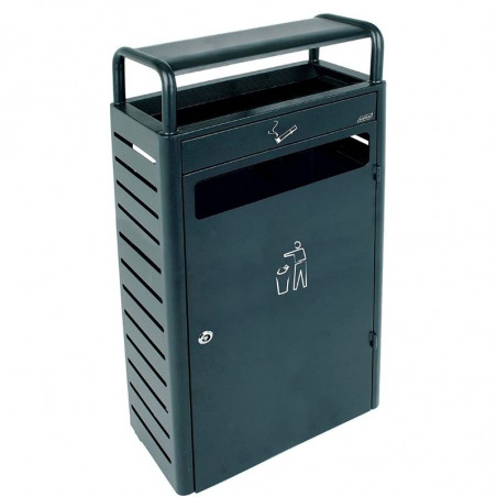 Conteneur 43 L avec Cendrier 5,9 L - Anthracite Probbax - 1