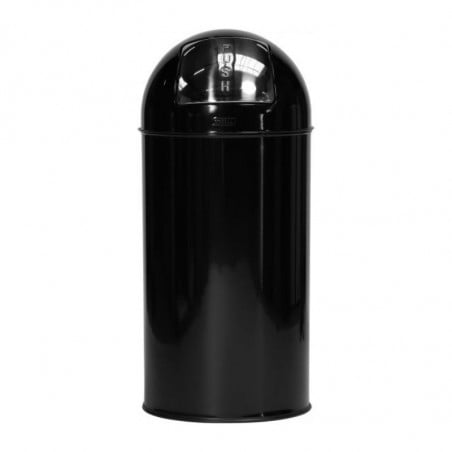 Poubelle Push Noire - 40 L - Fourniresto