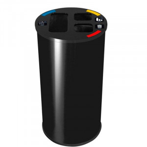 Collecteur de Tri Noir - 60 L Probbax - 1