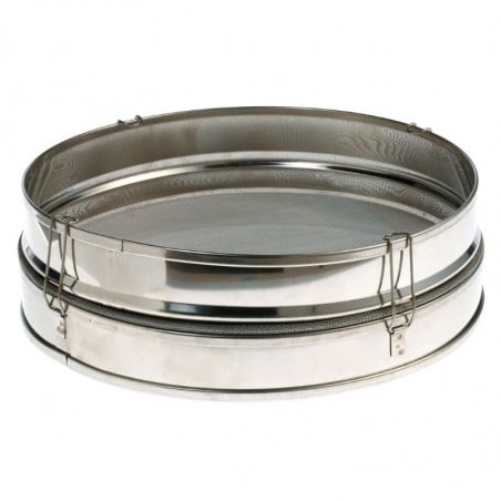 Tamis 3 Pièces en Inox - Maille Moyenne - Ø 30 cm Tellier - 1 Tamis 3 Pièces en Inox - Maille Moyenne - Ø 30 cm Tellier - 1