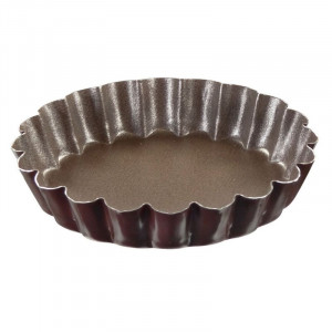 Moule à Tartelette Ronde Cannelée -  Ø 100 mm - Lot de 6 Gobel - 1