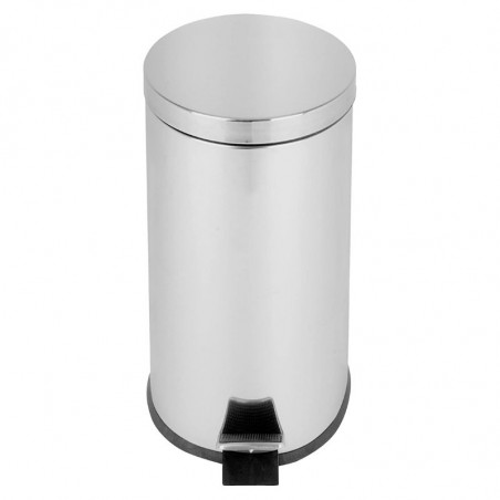 Poubelle à Pédale Cylindrique Inox Miroir - 30 L Probbax - 1