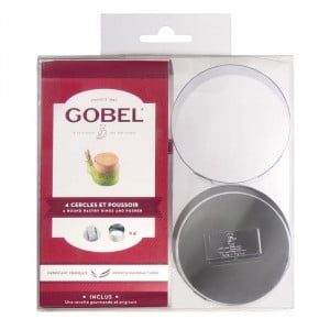 Cercle en Inox avec Poussoir - Ø 70 mm - Lot de 4 Gobel - 2