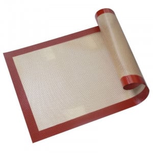 Tapis de Cuisson Toile de Verre et Silicone - 300 x 400 mm Tellier - 1