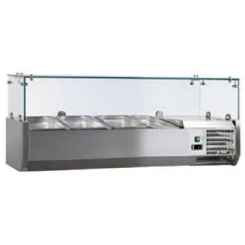 Equipement professionnel cuisine - %category_name% : Saladette réfrigérée 7  BACS GN 1/4 inox