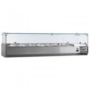 Saladette Réfrigérée à Ingrédients en Inox - 7 GN 1/3 FourniResto - 1