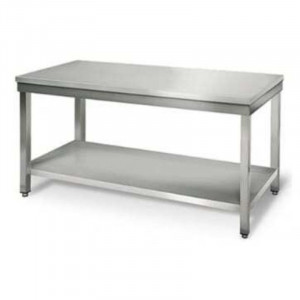 Table Inox avec Etagère - P 700 mm - L 1400 mm FourniResto - 1
