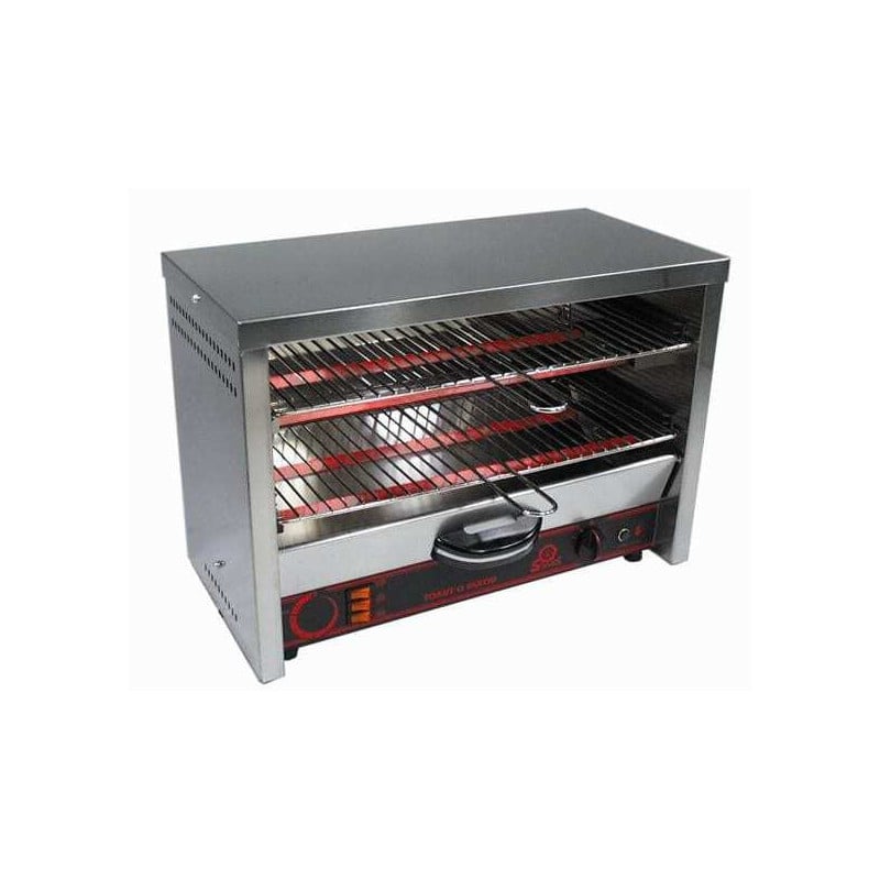 Toaster grille-pain vertical pro inox faible encombrement et rapide pour  burger et sandwich - Tom Press