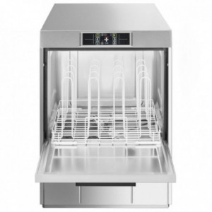Lave-Vaisselle Professionnel Topline Frontal à Double Paroi avec Adoucisseur - 50 x 50 SMEG - 2