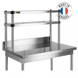 Étagère à Fixer pour Table Inox - L 1200 mm - H 400 mm SOFINOR - 2