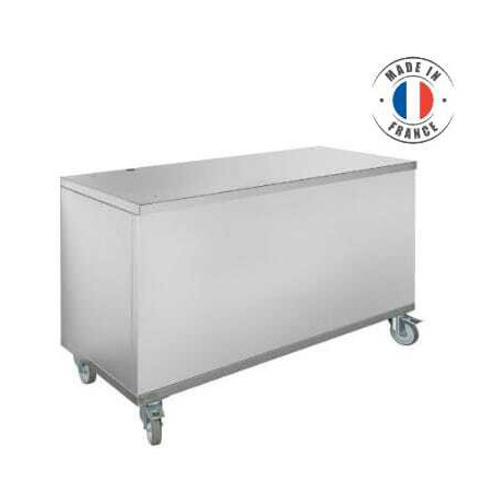 Soubassement à Roulettes pour Vitrines Électriques Professionnelles - 2 Bacs GN 1/1 Inotech - 1