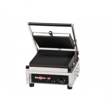 Multi Contact Grill Small - Plaque sup. Rainurée, Plaque inf. Lisse Krampouz - 1 Multi Contact Grill Small - Plaque sup. Rainurée, Plaque inf. Lisse Krampouz - 1
