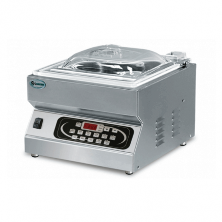 Machine Sous Vide à Cloche - Top Speedy 350 avec Gaz Inerte et Imprimante pour Etiquettes Lavezzini - 1 Machine Sous Vide à Cloche - Top Speedy 350 avec Gaz Inerte et Imprimante pour Etiquettes Lavezzini - 1