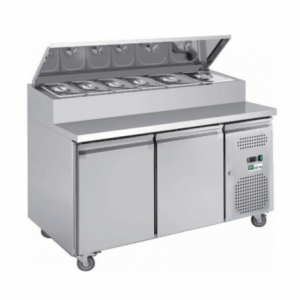 Saladette Réfrigérée 2 portes avec Toit Ouvrant - 390 L FourniResto - 1