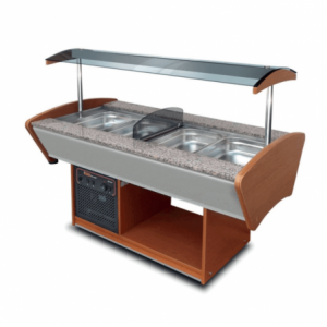 Buffet Chaud/Froid Central - 2 x 3 bacs GN 1/1 FourniResto - 1