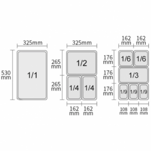 Bac Gastronorme GN 1/2 - 9,5 L - P 150 mm FourniResto - 2