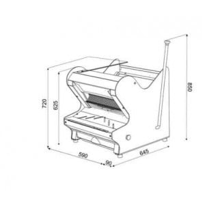 Coupeuse à Pain de Table Semi-Automatique - 230 V SOFINOR - 2