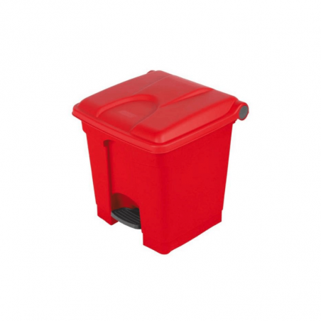 Poubelle à Pédale Rouge - 30 L Probbax - 1