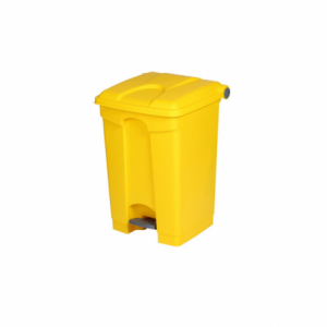 Poubelle à Pédale Jaune - 45 L Probbax - 1