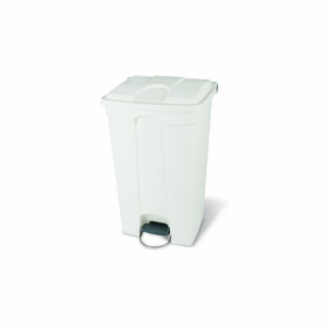 Poubelle à Pédale Blanche - 90 L Probbax - 1