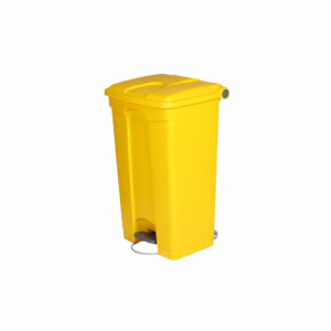 Poubelle à Pédale Jaune - 90 L Probbax - 1