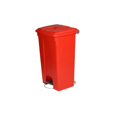 Poubelle à Pédale Rouge - 90 L Probbax - 1