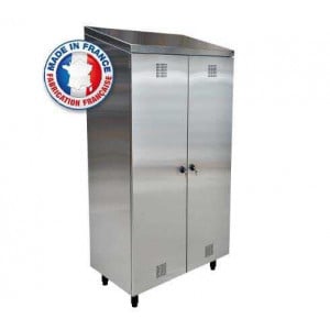 Armoire Inox à Balais 2 Portes Battantes sans Roulette SOFINOR - 1