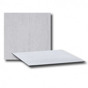 Plateau Compact 80 x 80 cm - Blanc Touch Grosfillex - 1