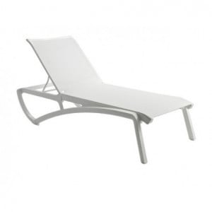 Chaise Longue Sunset - Blanc Grosfillex - 1