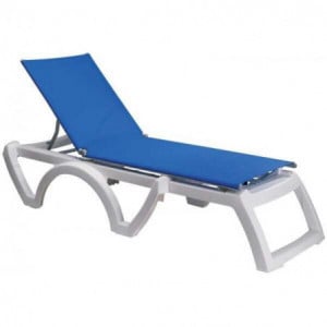Chaise Longue Jamaica Beach - Bleu Grosfillex - 1
