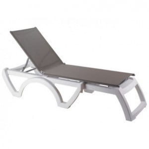 Chaise Longue Jamaica Beach - Taupe Grosfillex - 1